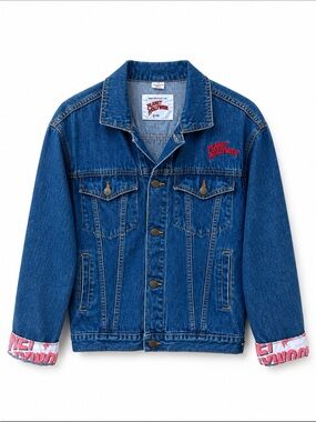 Vintage 90s Planet Hollywood South Coast Plaza Denim Jacket Size 12